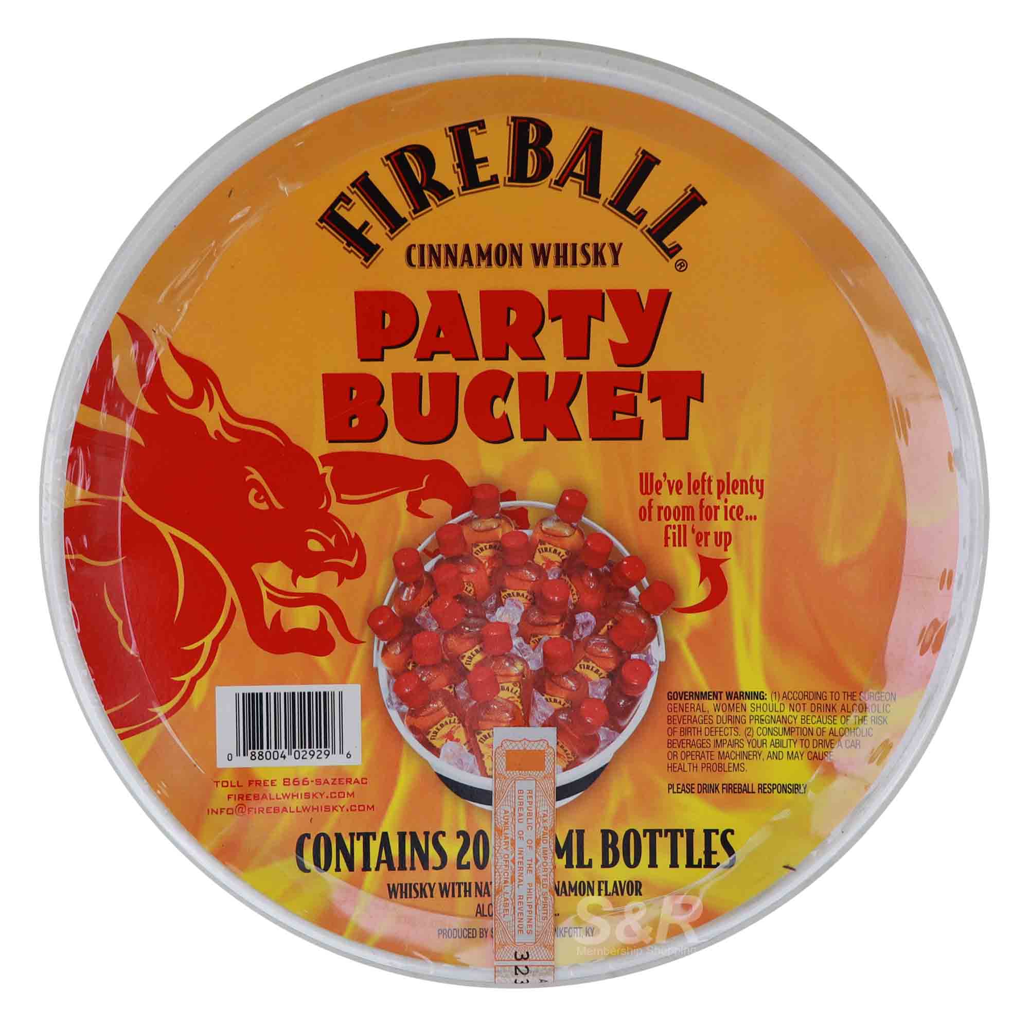 Fireball Red Hot Cinnamon Whisky Bucket 20 bottles Fireball Red Hot Cinnamon Whisky Bucket 20 bottles